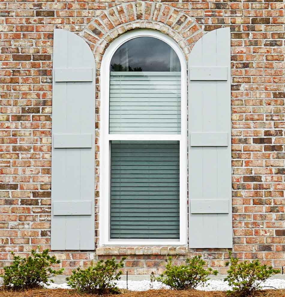 Window with blinds and shutters