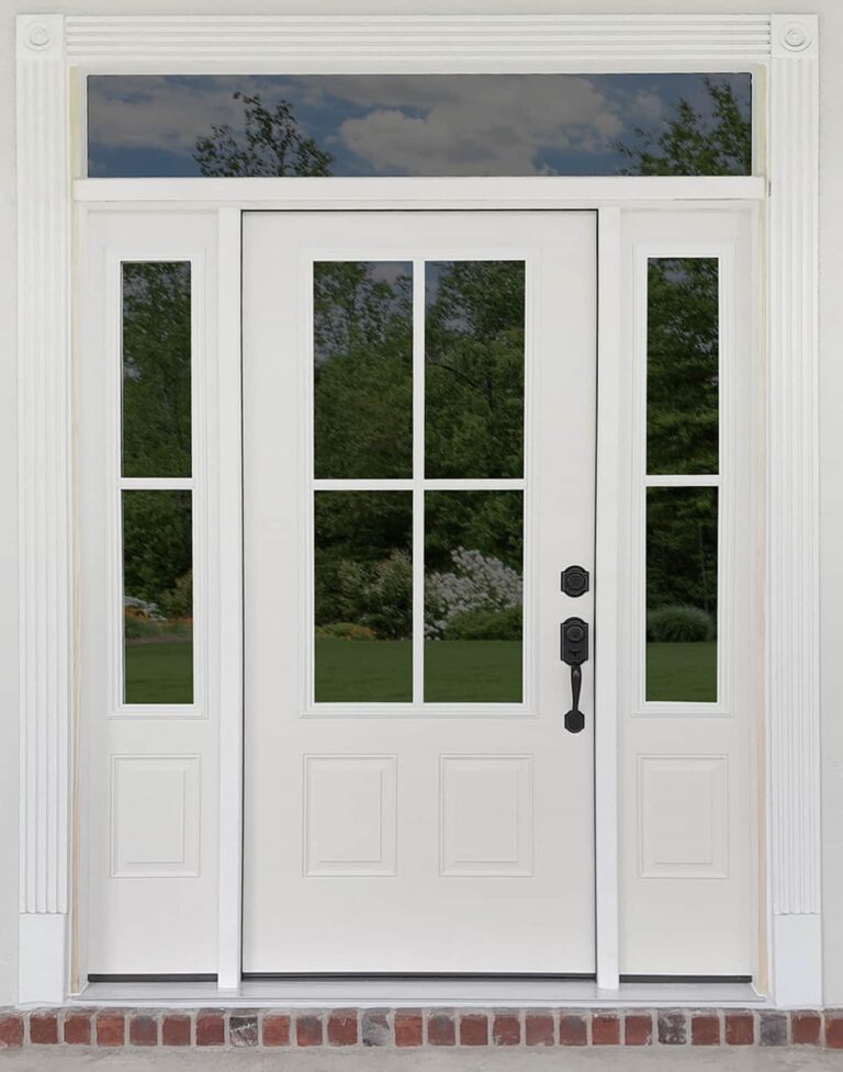 White front door
