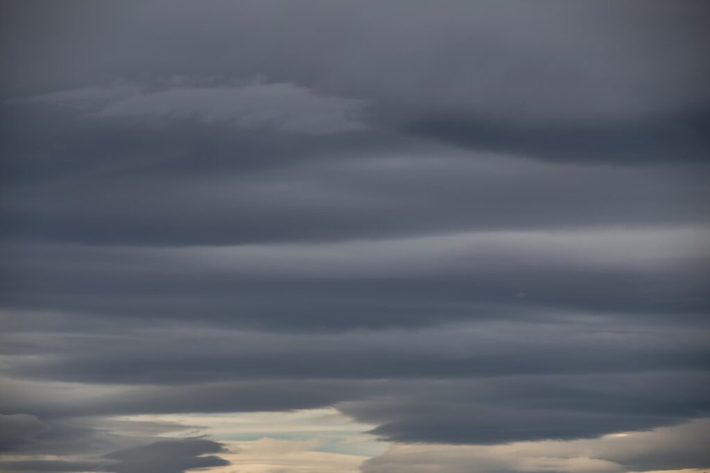 cloudy skies